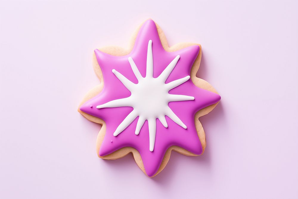 Star burst icon, cookie art illustration