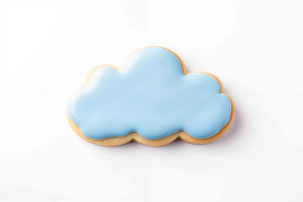 Cloud icon, cookie art illustration
