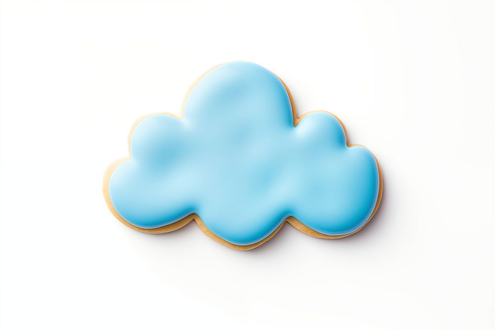 Cloud icon, cookie art illustration