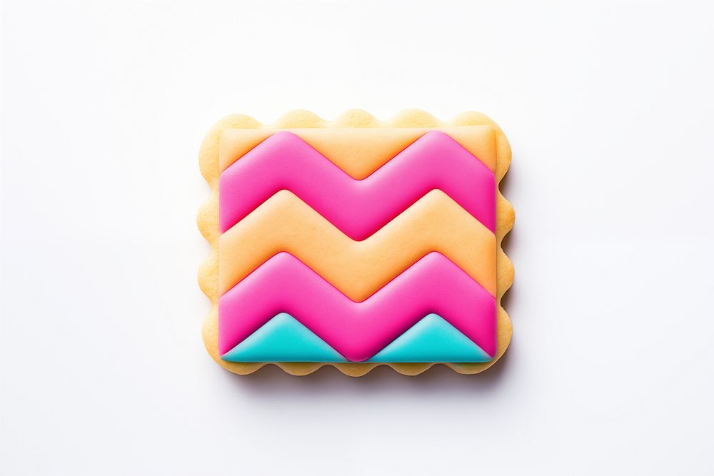 Square icon, cookie art illustration