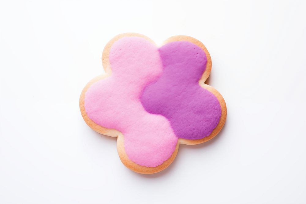 Pink asterisk sign, cookie art symbol illustration