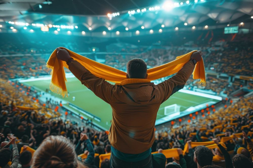 Soccer fans stadium crowd architecture. | Free Photo - rawpixel