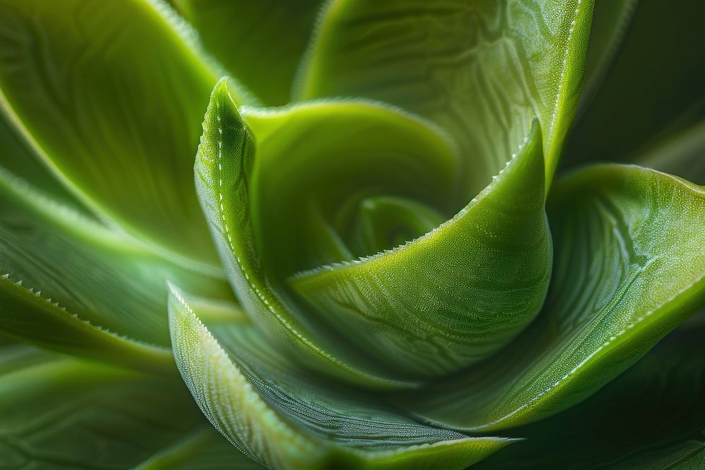 Aloe texture green plant leaf.
