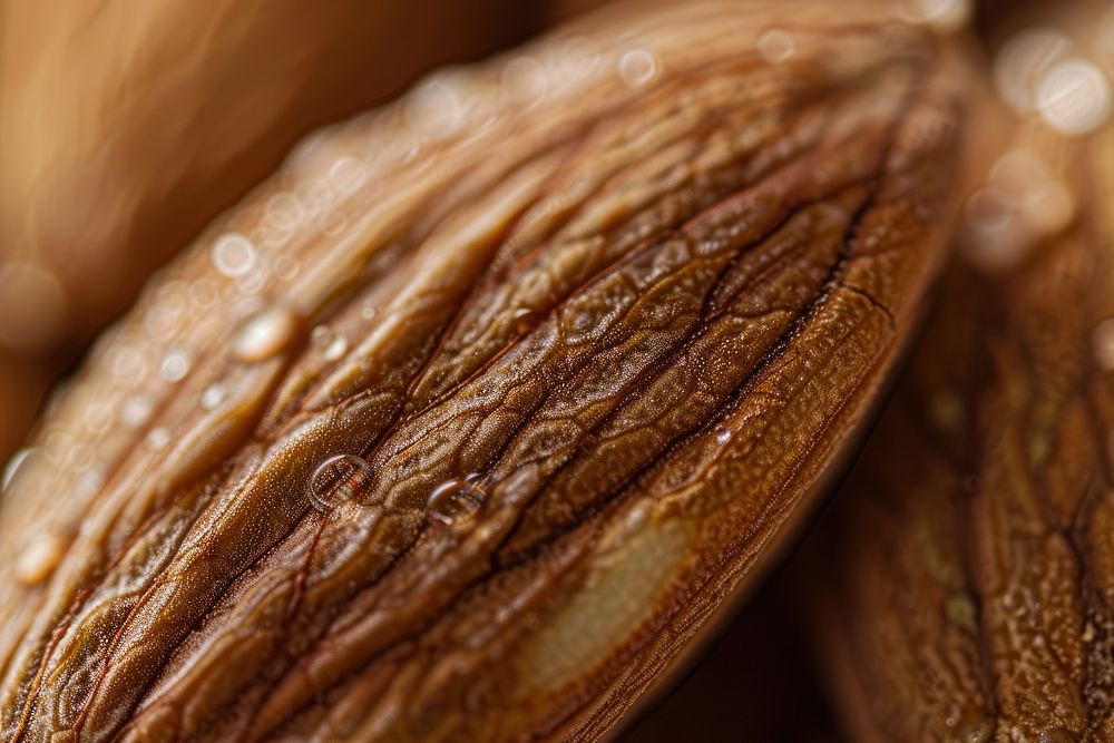 Almond texture produce person grain.