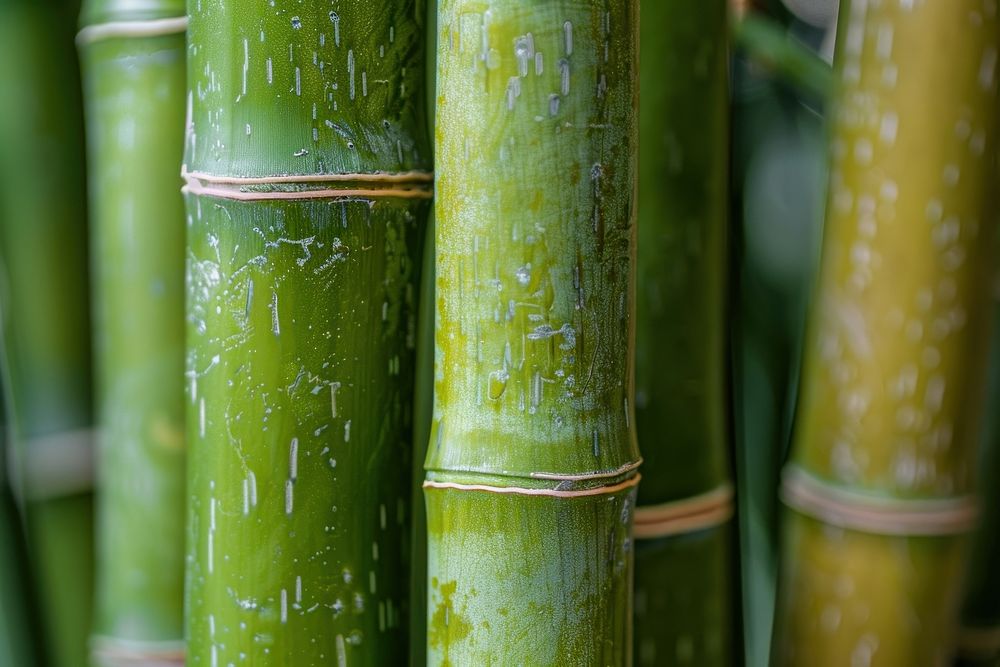 Bamboo texture plant tin.