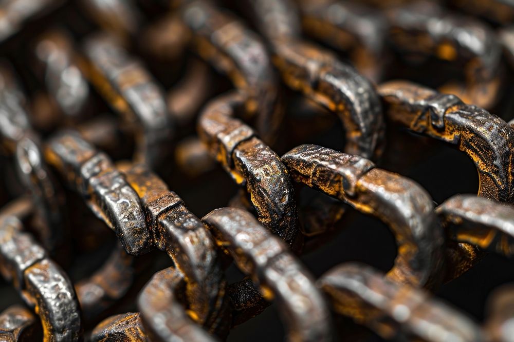 Chain texture corrosion reptile animal.