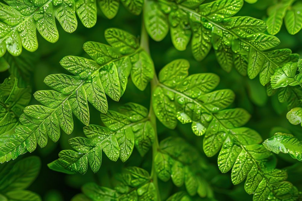 Fern texture vegetation plant leaf.
