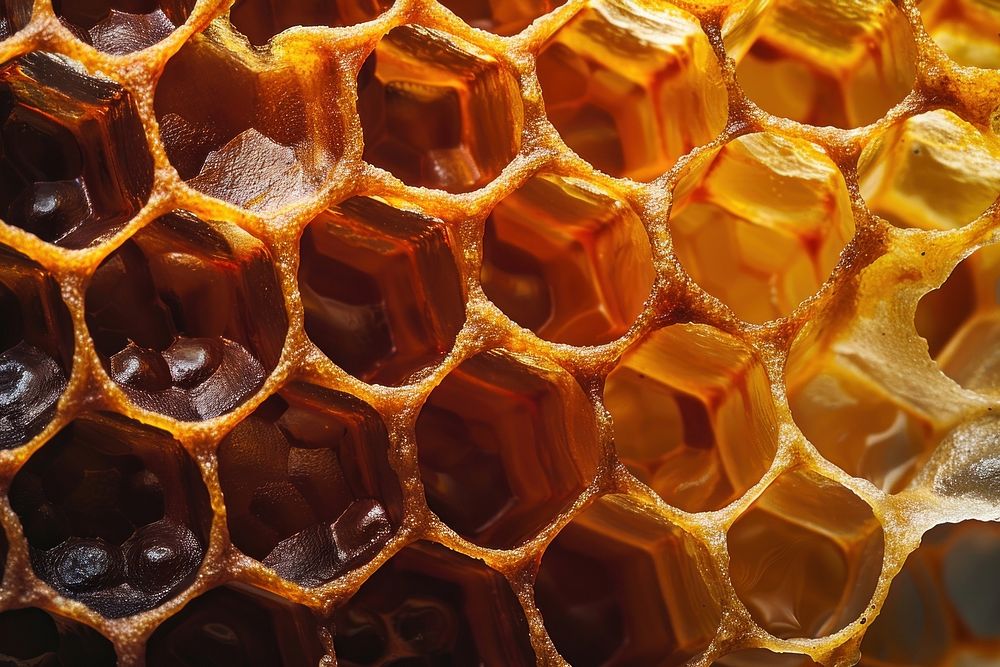 Honeycomb texture food.