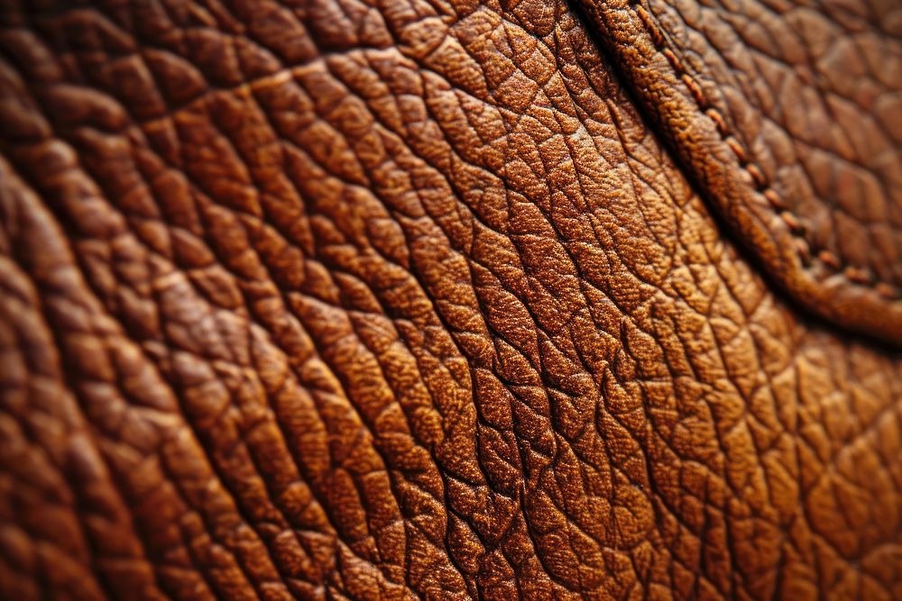 Leather texture elephant wildlife person.