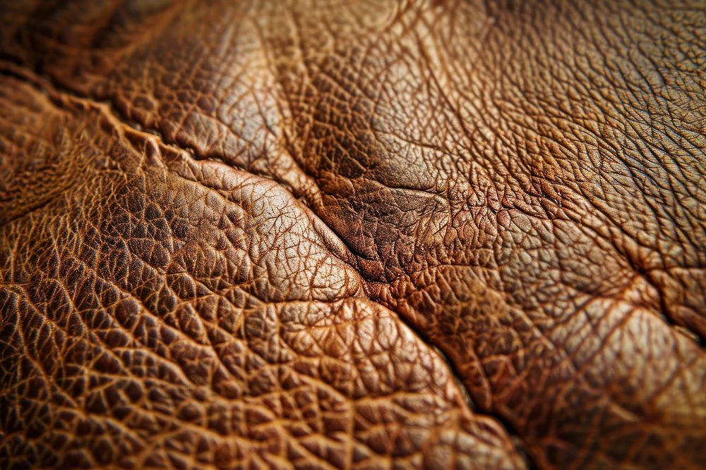 Leather texture elephant wildlife person.