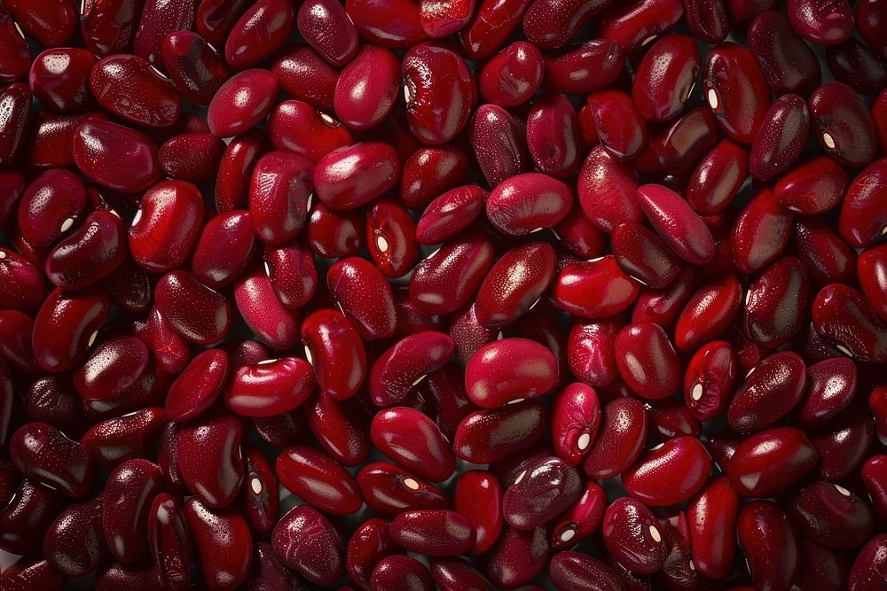 Red beans texture vegetable produce plant.