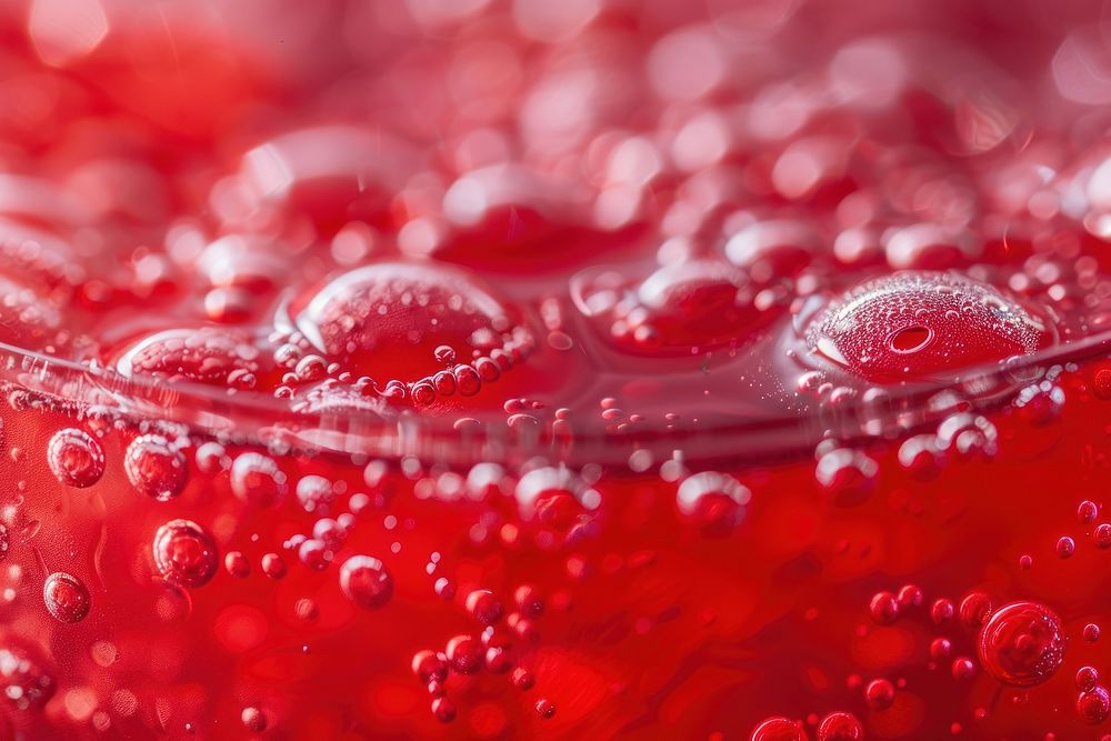 Soda texture blossom droplet ketchup.