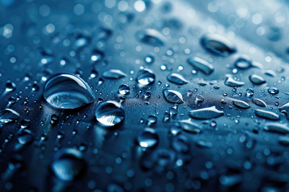 Water drop texture medication droplet blue.