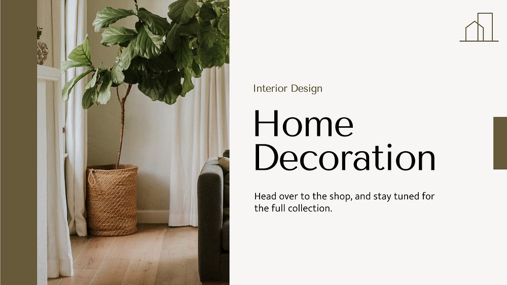 Home decoration presentation template