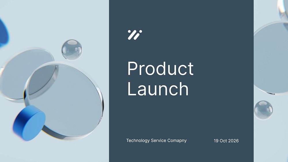 Product launch presentation professional template  design