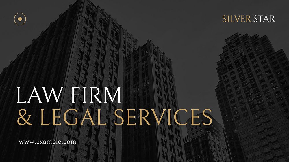 Law firm presentation, professional template