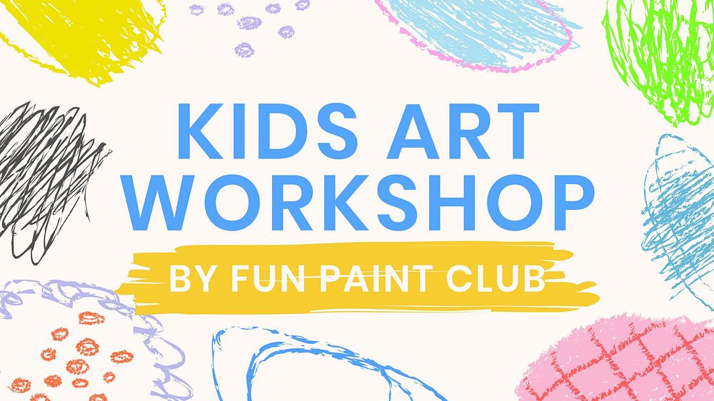 Kids art workshop template