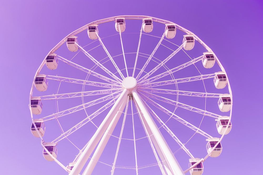 High contrast Ferris wheel ferris wheel machine fun.