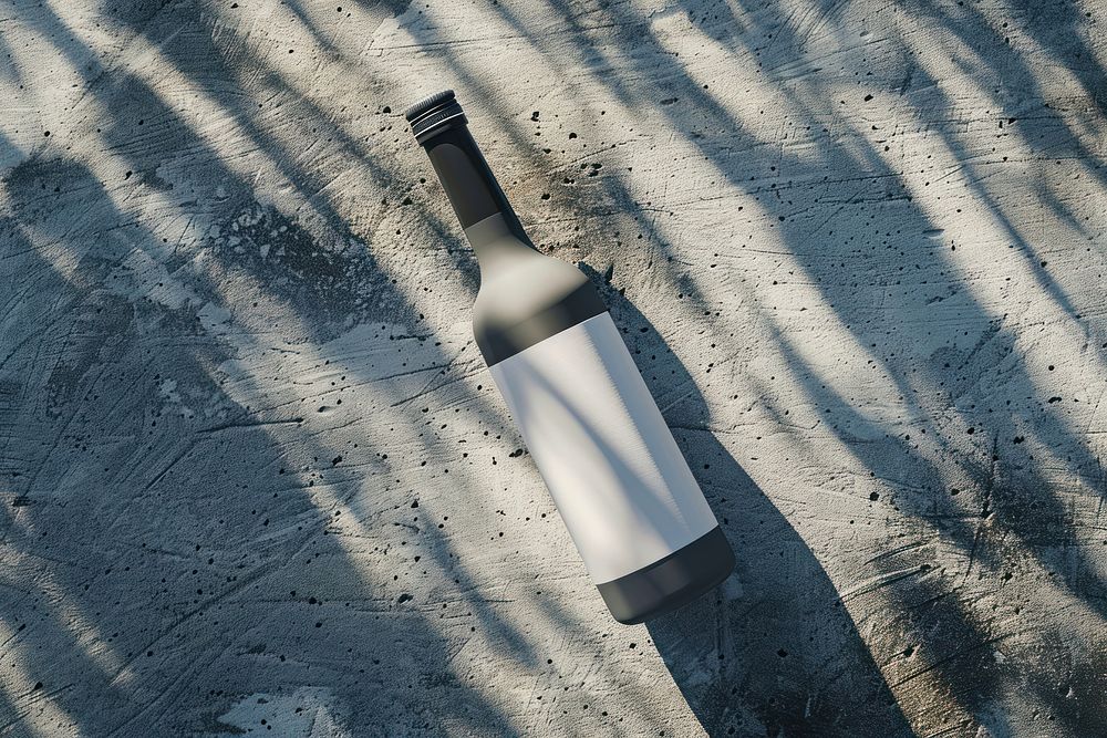 Bottle mockups outdoors beverage alcohol.