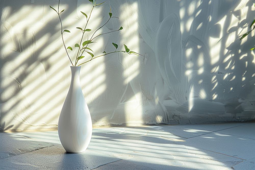 Vase mockup porcelain pottery planter.