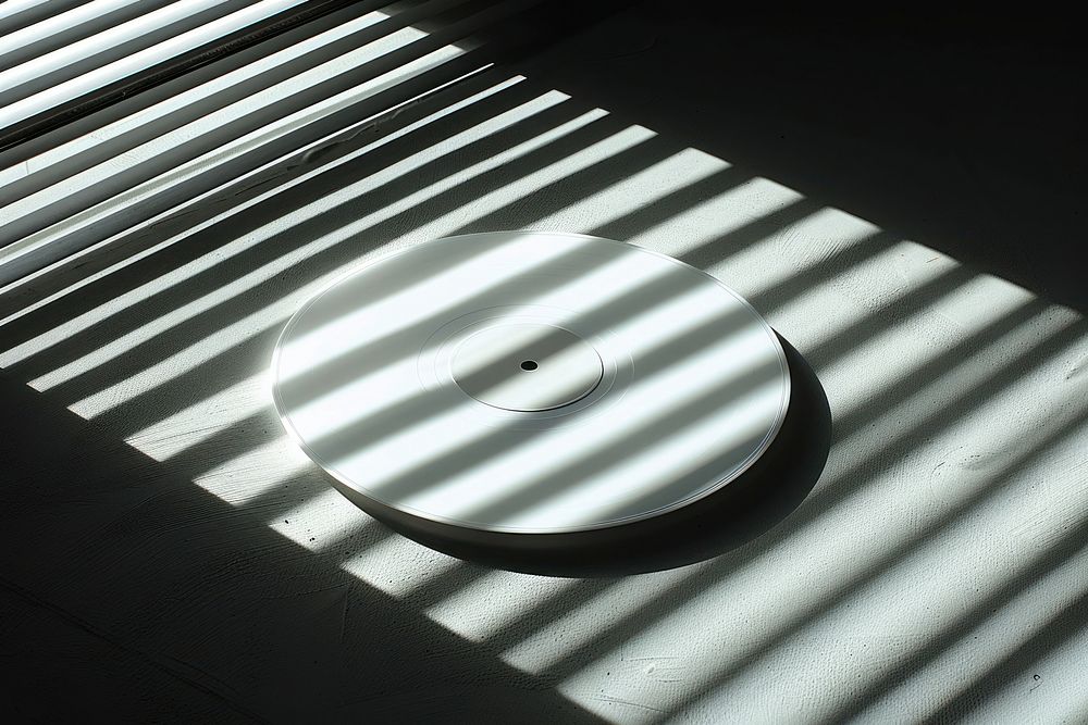 Vinyl record mockup window furniture porcelain.