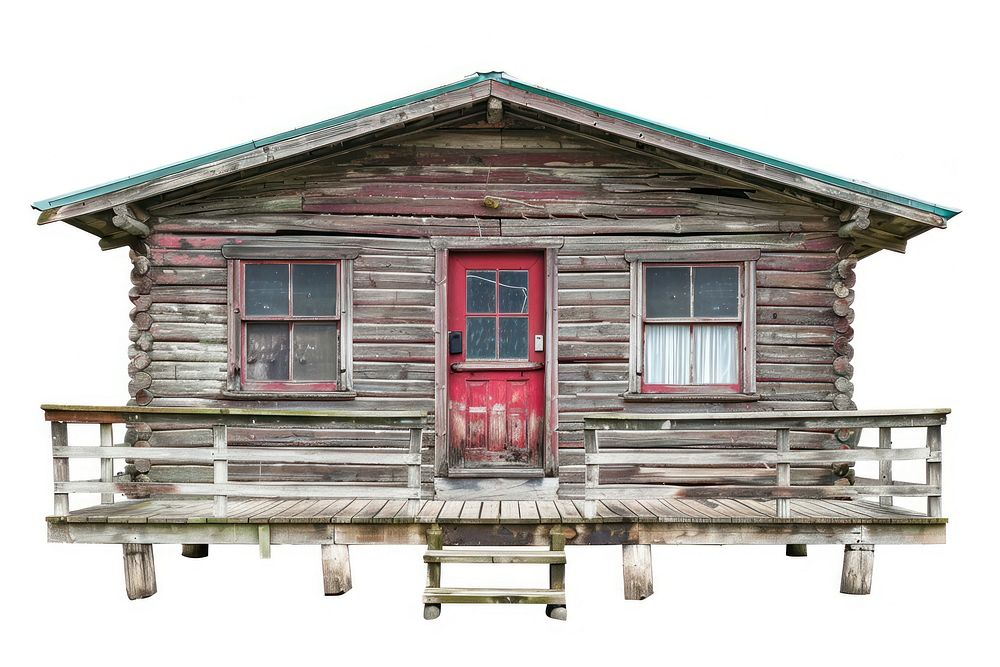 Retro cabin architecture building countryside.