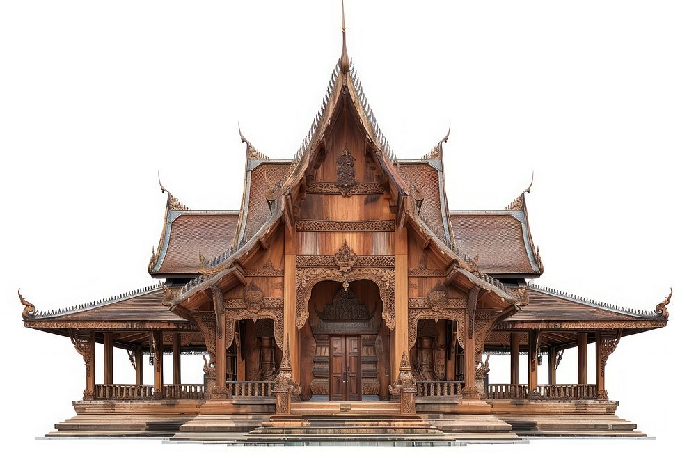 Wooden temple building architecture fortress outdoors.
