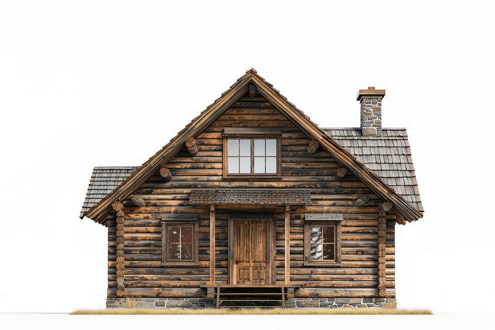 Wooden architecture photo of retro building housing cabin.