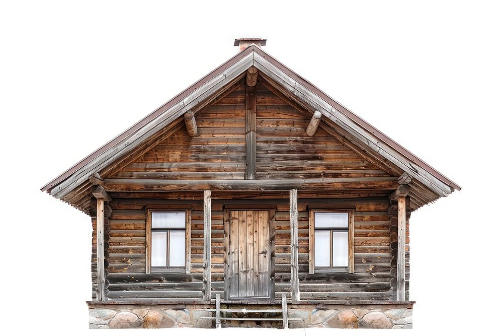 Wooden architecture photo of retro building countryside outdoors.