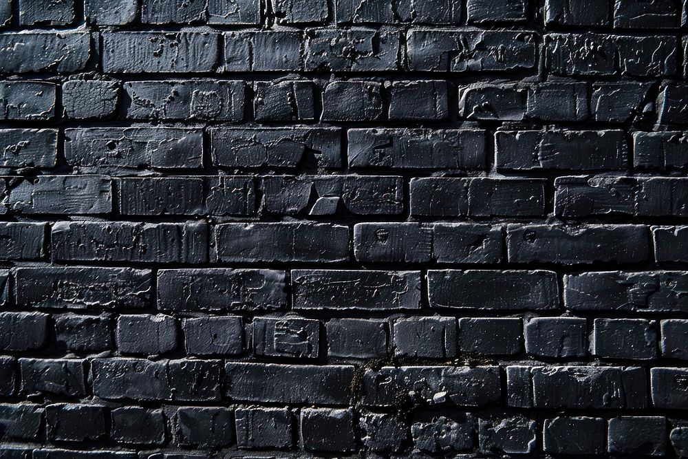 Black brick wall architecture building slate.