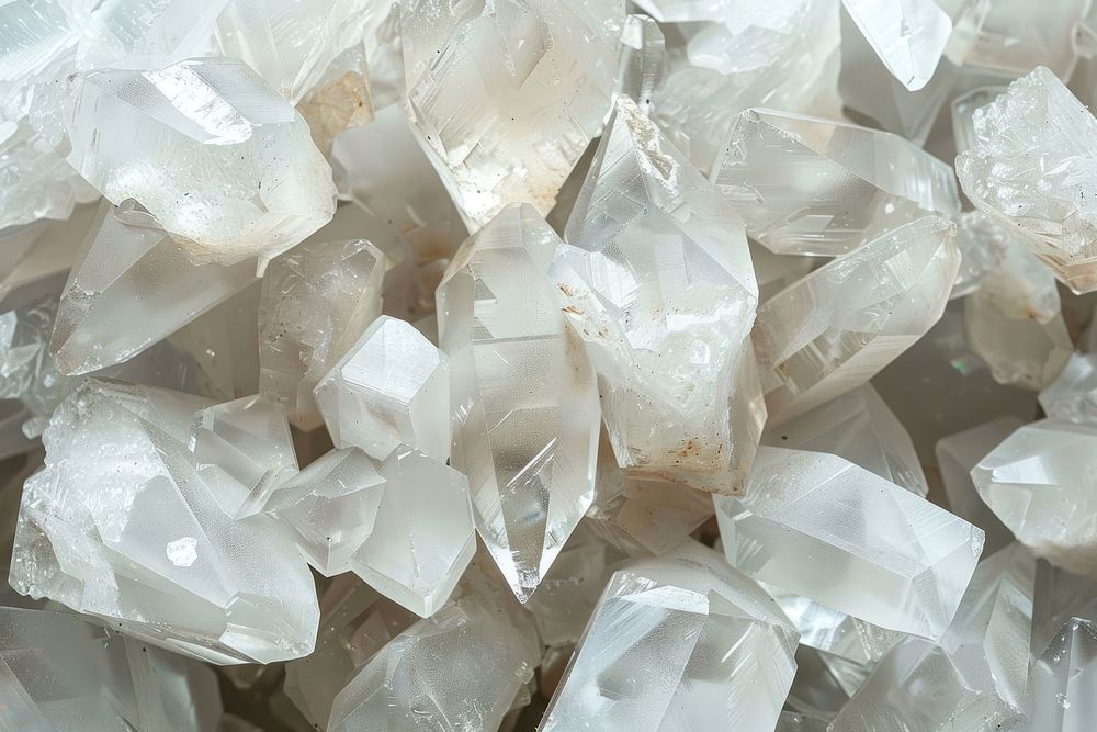 Flat wall texture crystal mineral quartz.