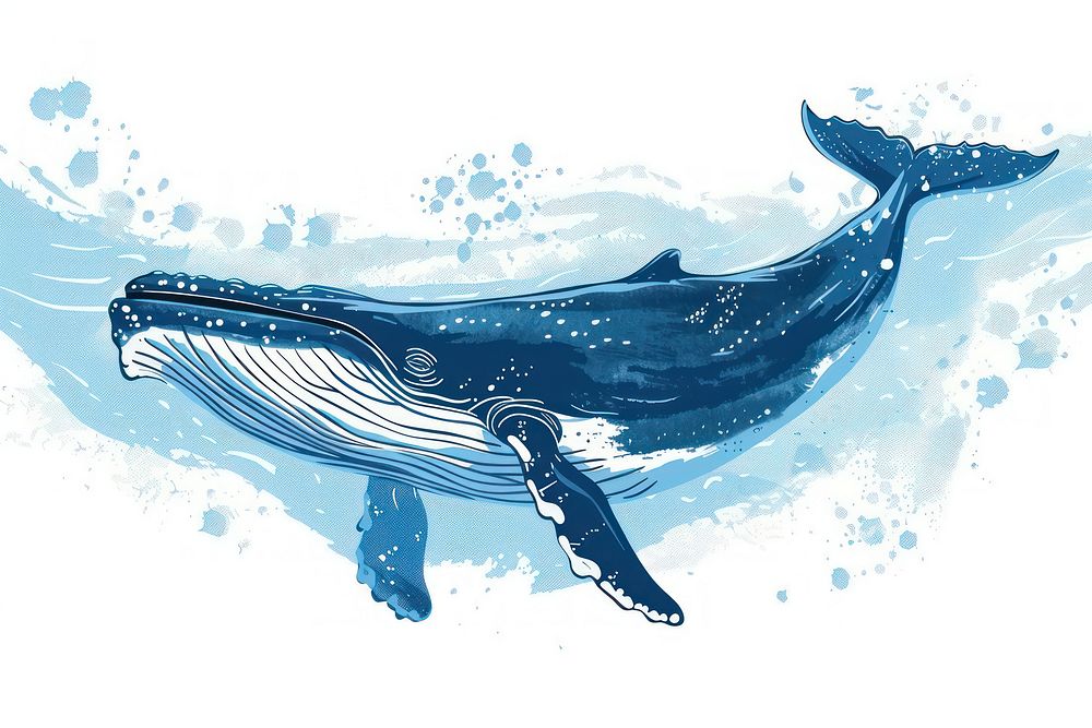 Blue whale animal mammal person.