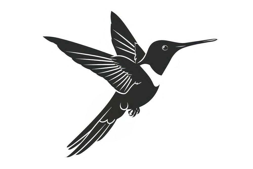 Hummingbird icon transportation aircraft airplane.
