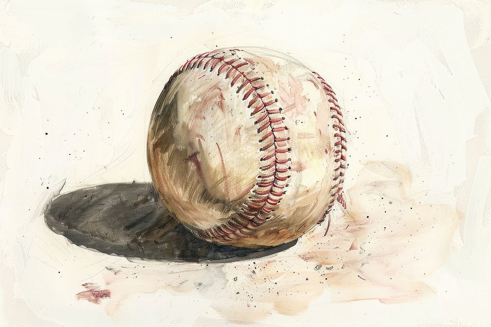 Baseball painting softball clothing.