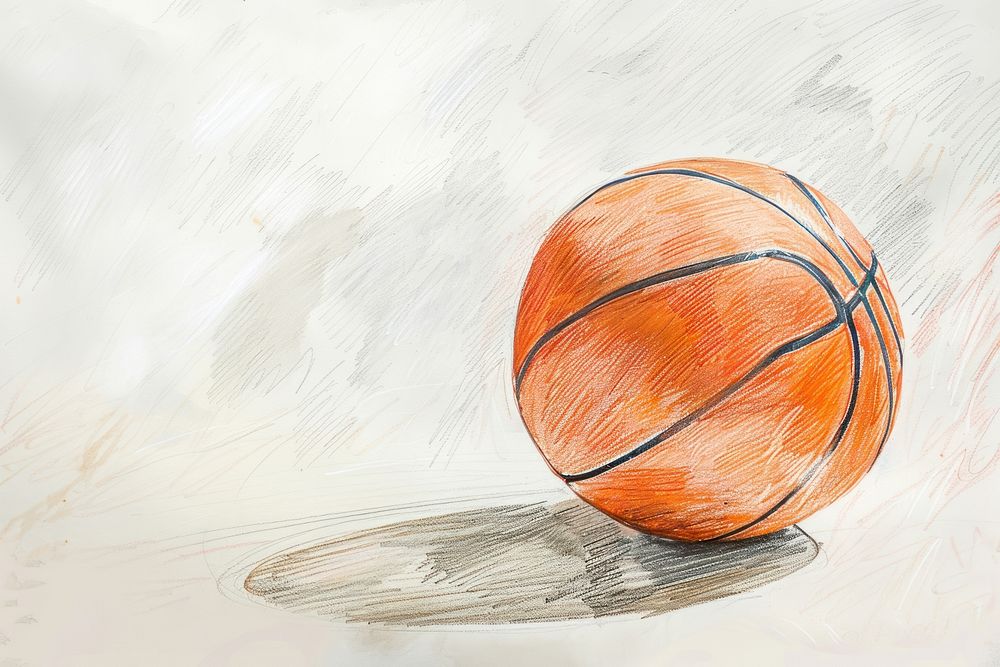 Basketball sphere sports art.