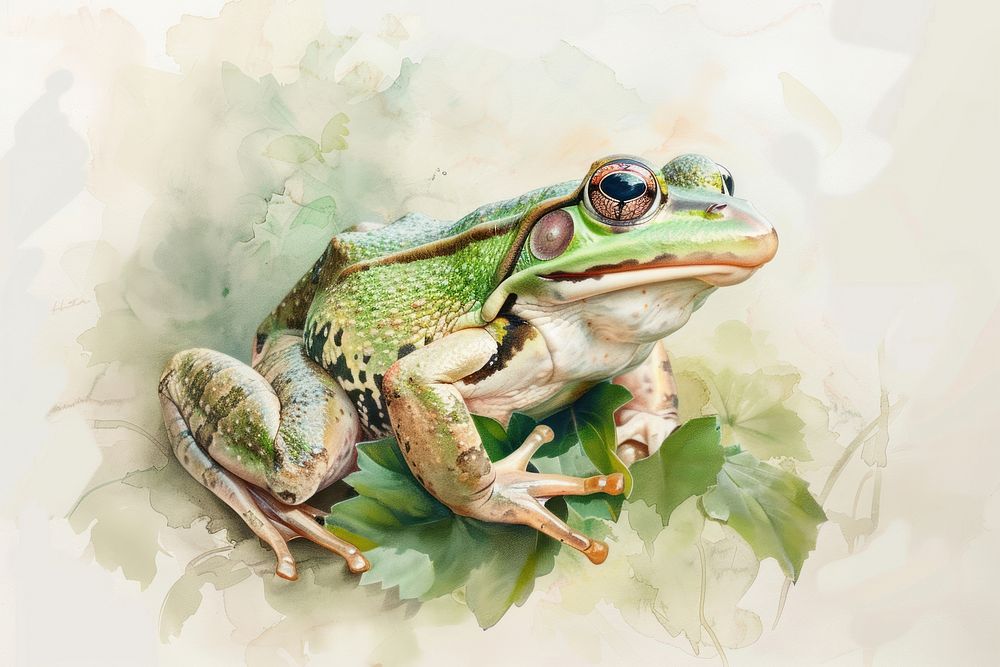 Frog amphibian wildlife reptile.