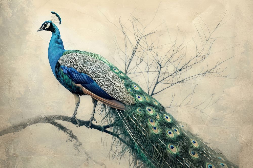 Peacock animal bird.