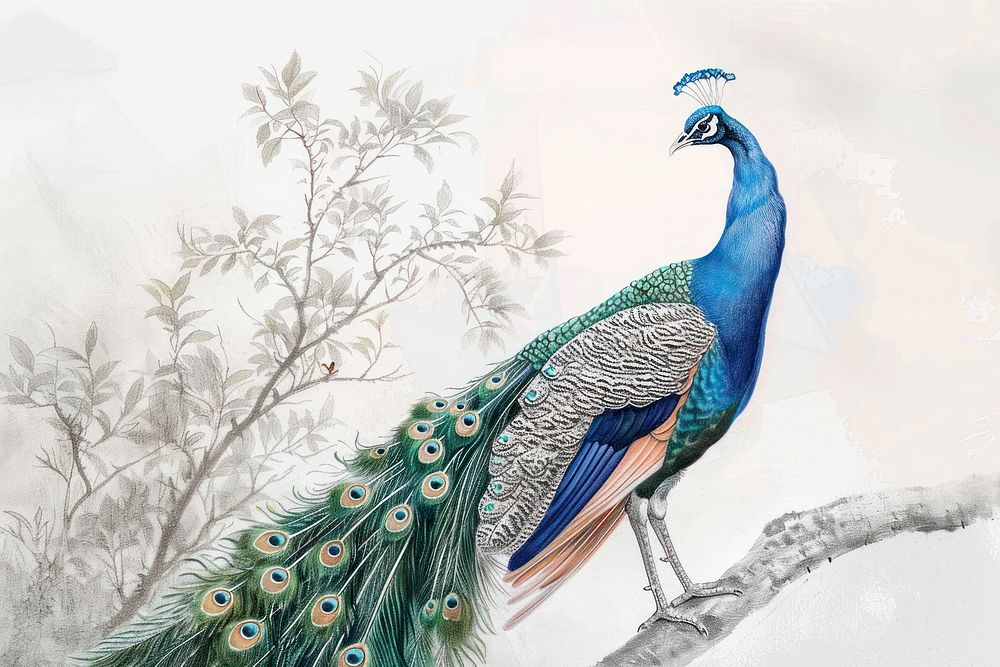 Peacock animal bird.