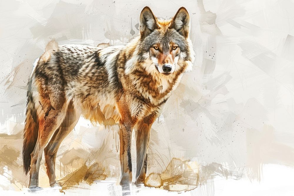 Wolf wildlife animal coyote.