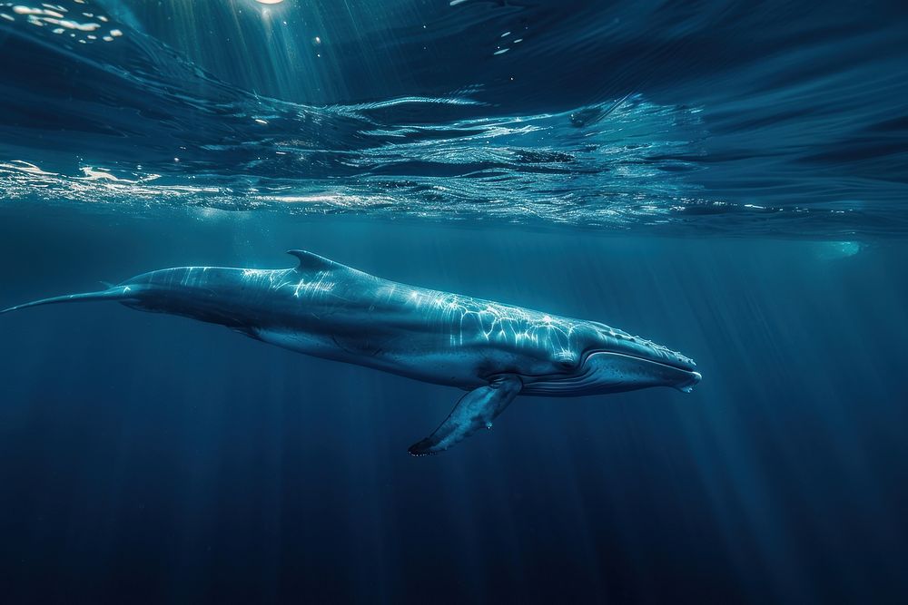 Blue whale nature outdoors animal.