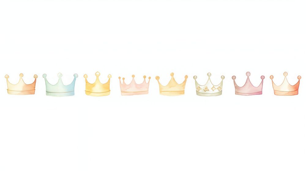 Crowns as divider watercolor accessories accessory clothing.