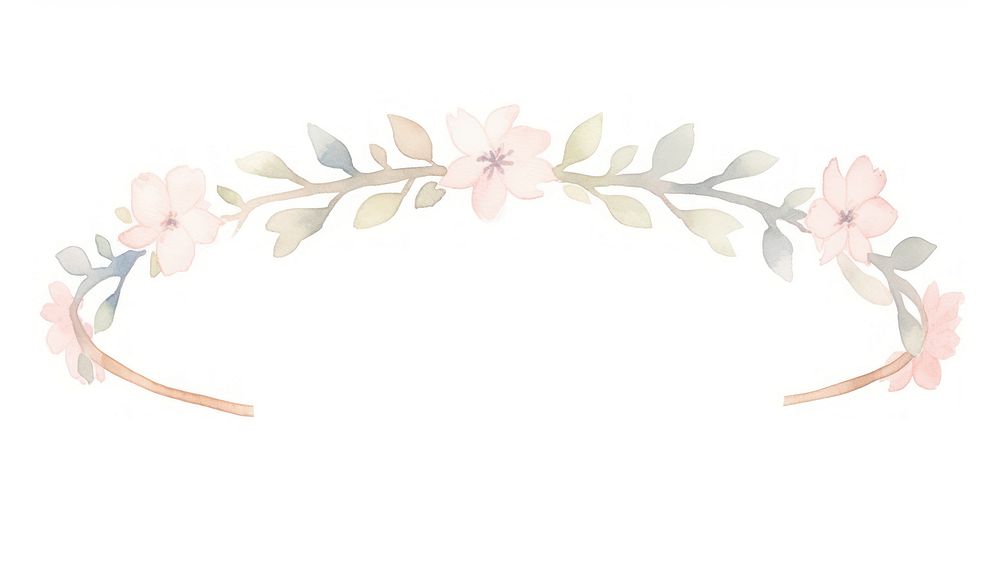 Flower crown as divider watercolor accessories accessory dynamite.
