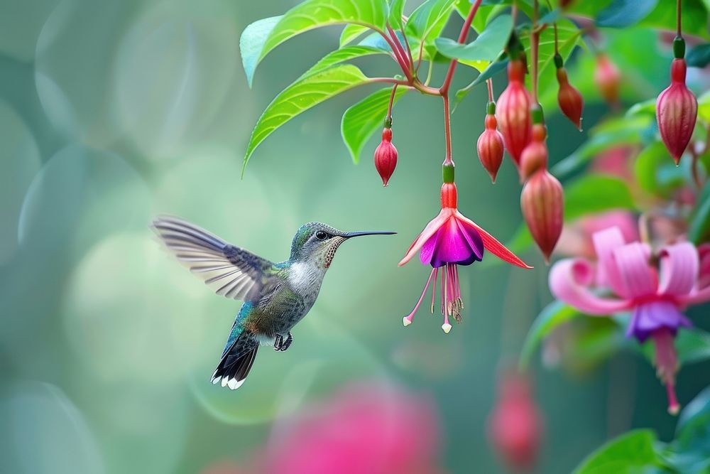 Hummingbird outdoors animal nature.