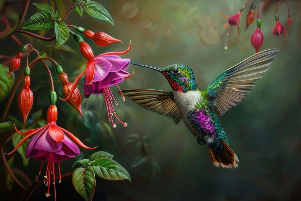 Hummingbird flower accessories accessory.