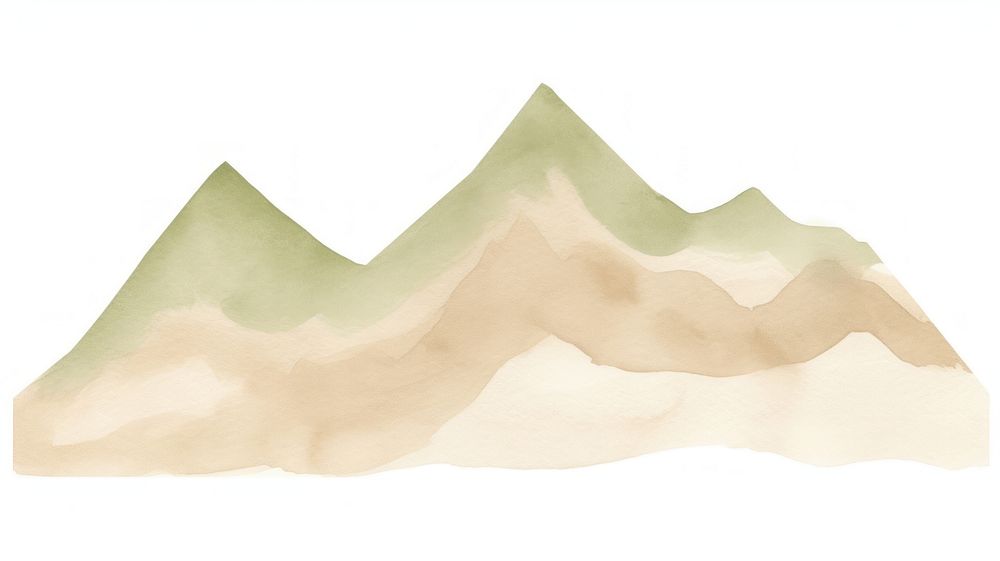 Mountain as divider watercolor cushion diaper pillow.