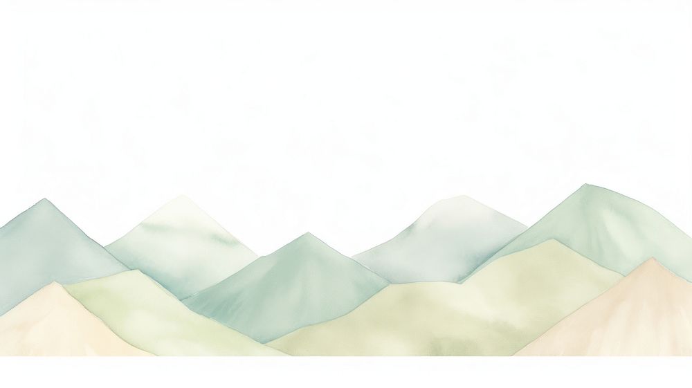 Mountains as divider watercolor furniture cushion blanket.