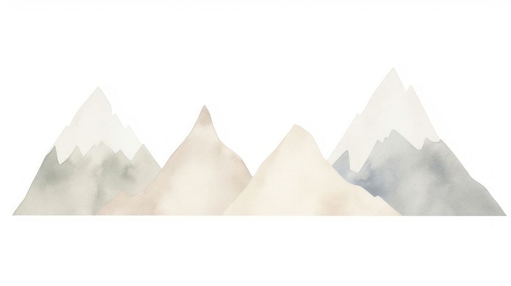 Mountains as divider watercolor outdoors wedding nature.