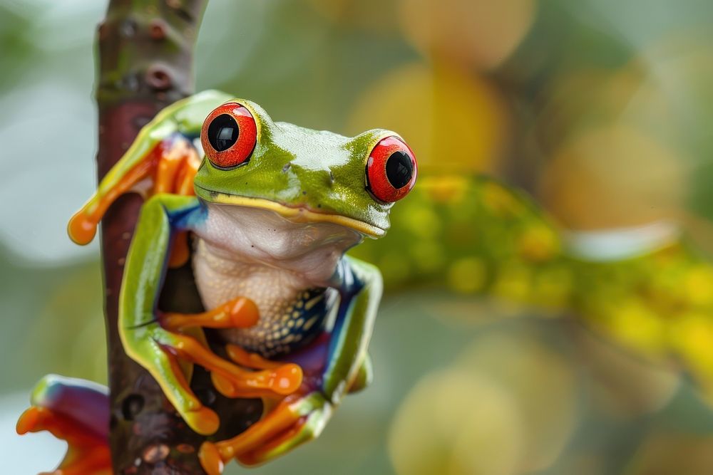 Red-eyed Tree Frog frog amphibian tree frog.