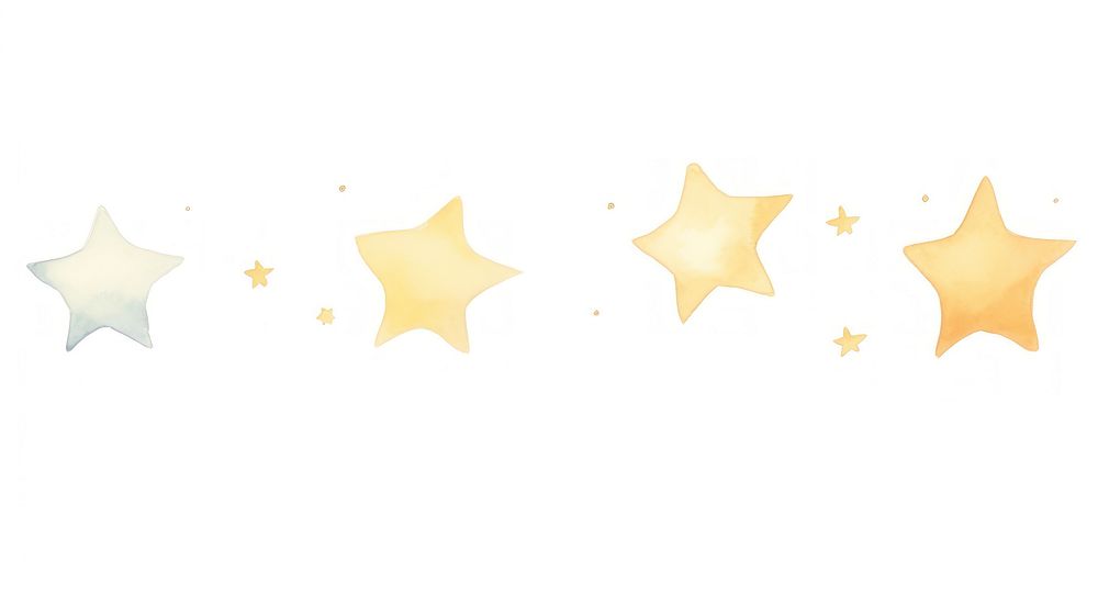 Stars as divider watercolor confetti symbol paper.