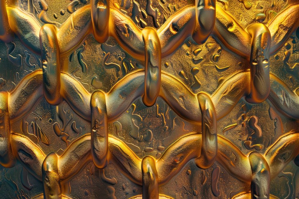 Chain treasure pattern bronze.